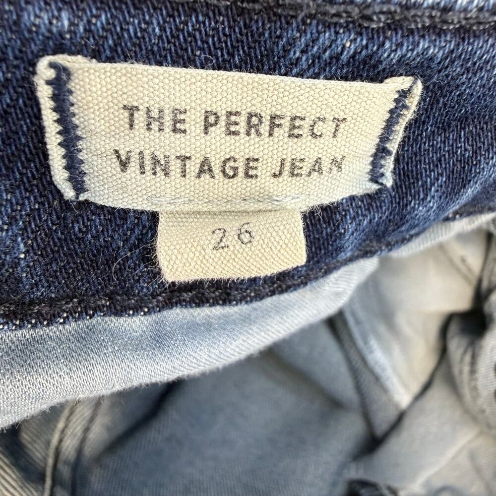 Madewell Jeans Women's 26 (2) Dark Blue The Perfect Vintage Jean EUC - Picture 7 of 15